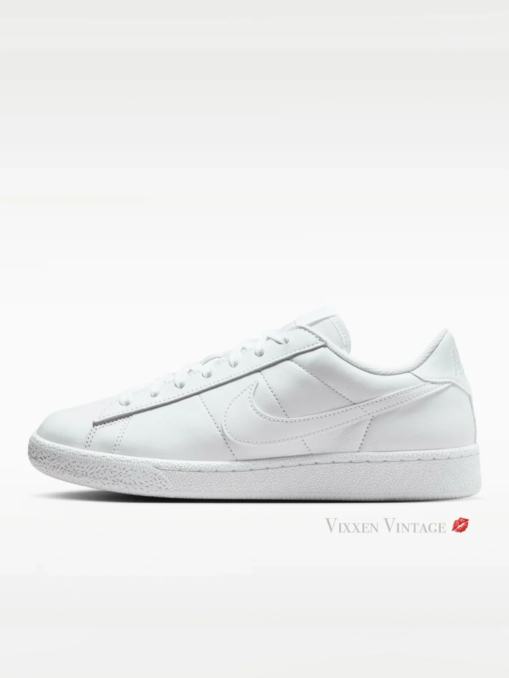 NIKE '312498-129 WOMEN'S TENNIS CLASSIC SHOE' IN WHITE/WHITE